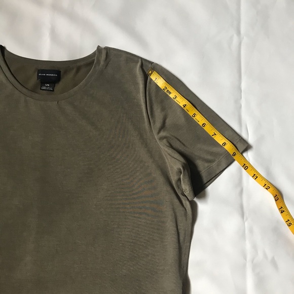 Club Monaco Olive Green Layered Dress Size Large - Picture 10 of 16